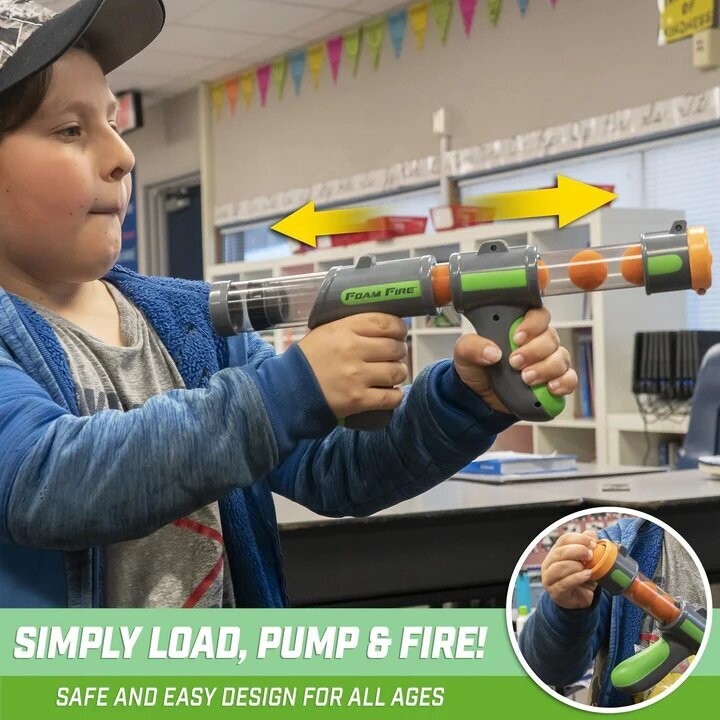 FOAM FIRE TOY BLASTERS - 2 PACK